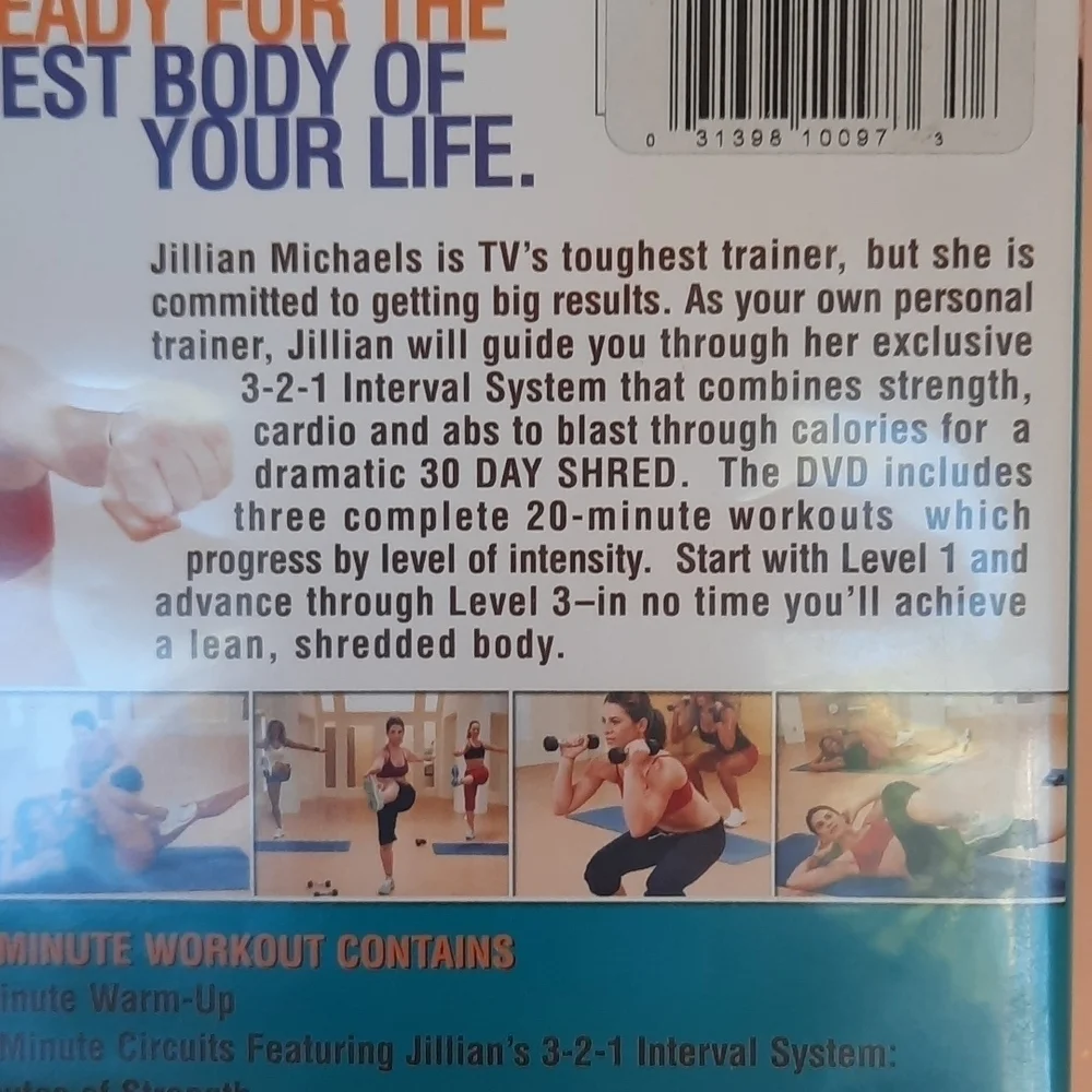 Jillian Michaels 30 Day Shred workout exercise DVD - Picture 4 of 6